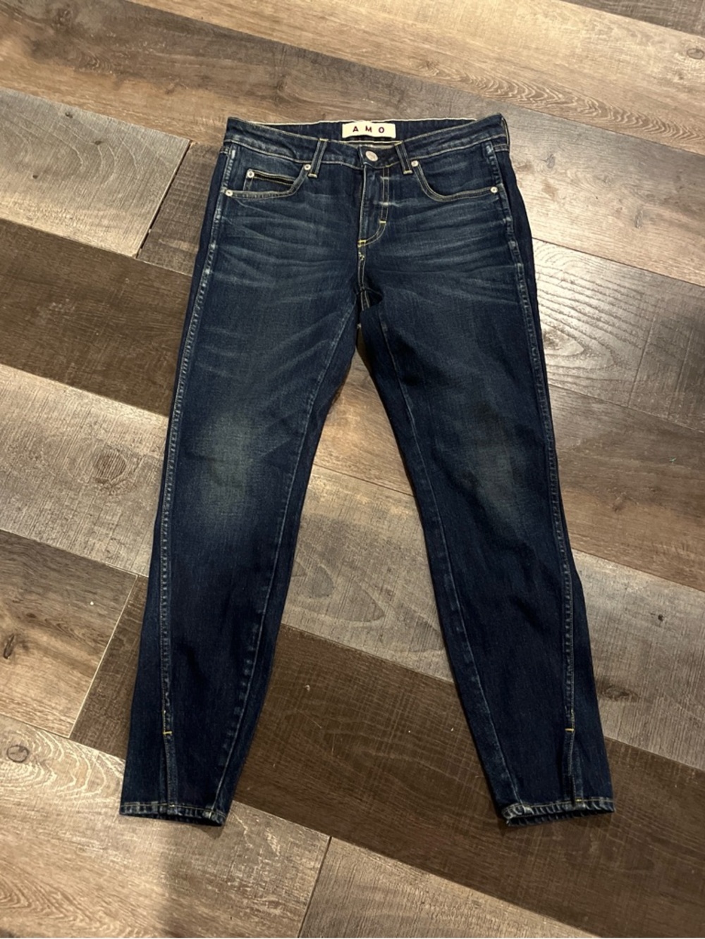 AMO Women's Dark Indigo Skinny Jeans